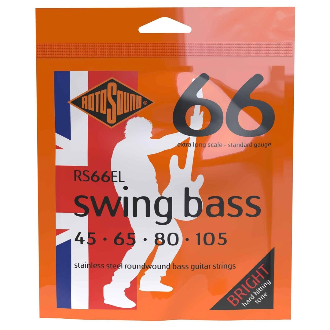 Rotosound E-Bass Strings Swing Bass 66 - Set 4-string Ex long Custom 45-105 (RS66EL)