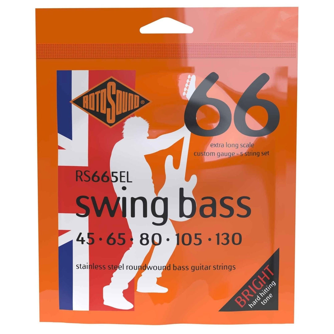 Rotosound E-Bass Strings Swing Bass 66 - Set 5-string Ex long Custom 45-130 (RS665EL)