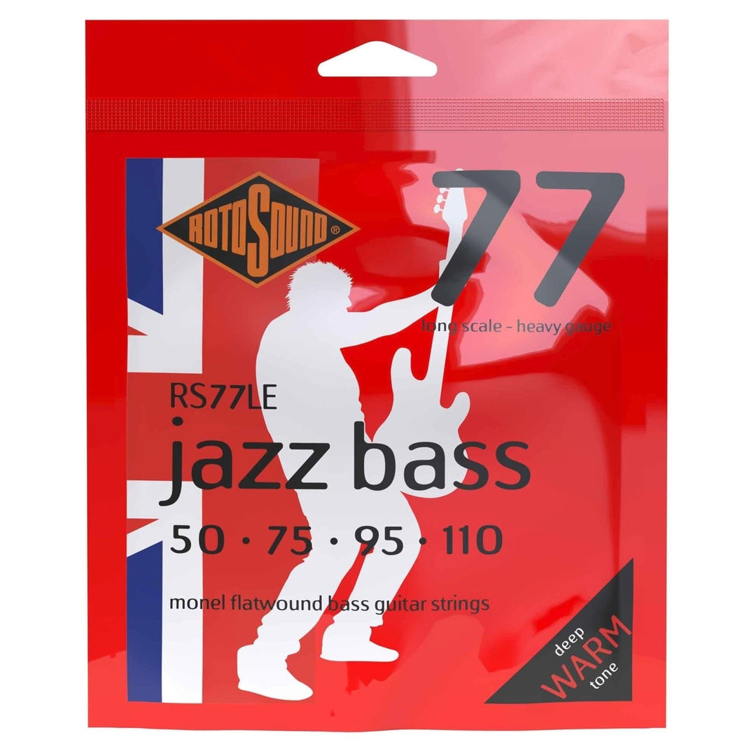 Rotosound Jazz Bass Strings Jazz Bass 77 - Set 4-string Flatwound Heavy 50-110 (RS77LE)