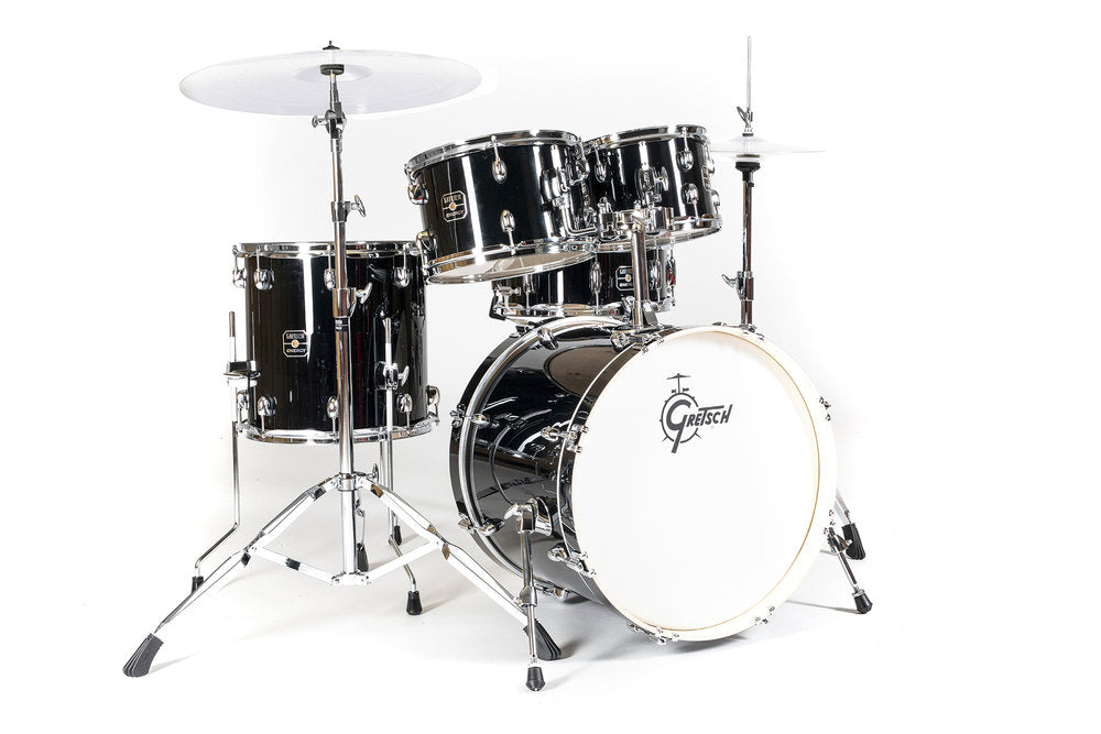 Gretsch Energy trommesæt 20", Black, uden bækkener, 4 dele hardware