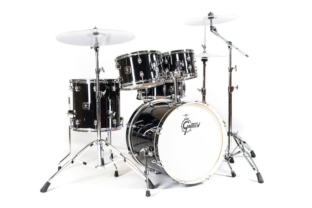 Gretsch Energy trommesæt 20", Black, uden bækkener, 5 dele hardware