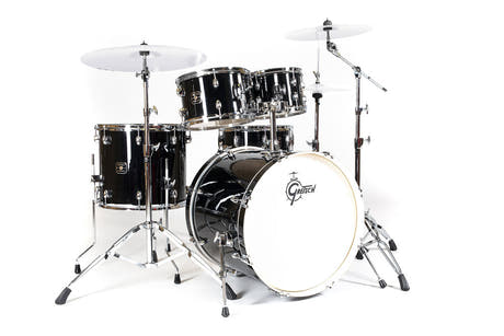 Gretsch Energy trommesæt 22", Black, uden bækkener, 5 dele hardware