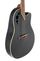 Applause E-Acoustic Guitar AE44II Mid Cutaway - Black Satin (AE44-5S)