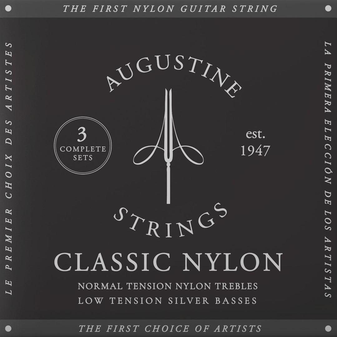 Augustine Strings for classic guitar Classic Label - 3 x Set Classic Black (normal/low)