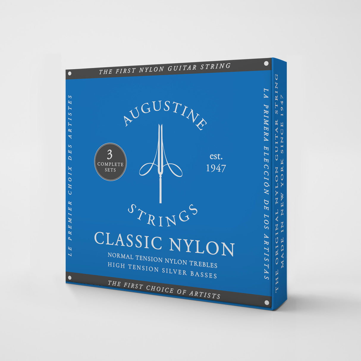 Augustine Strings for classic guitar Classic Label - 3 x Set Classic Blue (normal/high)