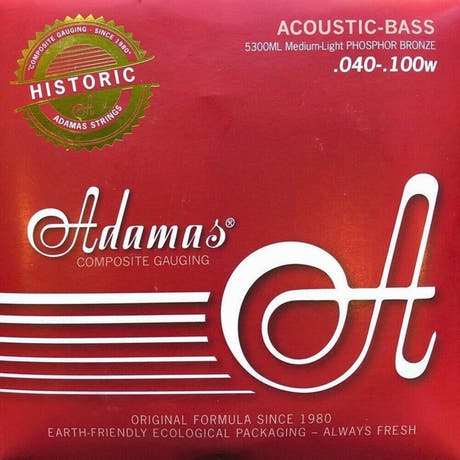 Adamas Strings for acoustic bass Phosphor Bronze - Set 4-string med-light (5300ML)