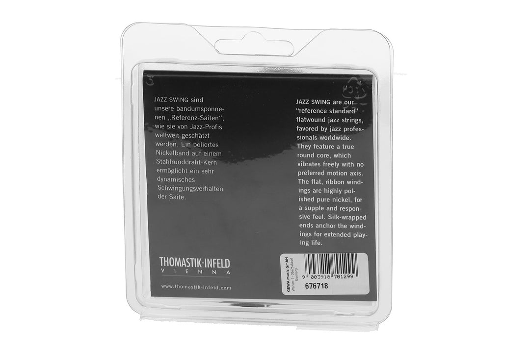 Thomastik-Infeld Strings for E-guitar Jazz Swing Series Nickel Flat Wound - Set 011 flatwound tin plated (JS111T)