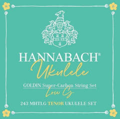 Hannabach Strings for ukulele Tenor Ukulele Goldin 243MHTLG low G - Set Low G (243MHTLG)