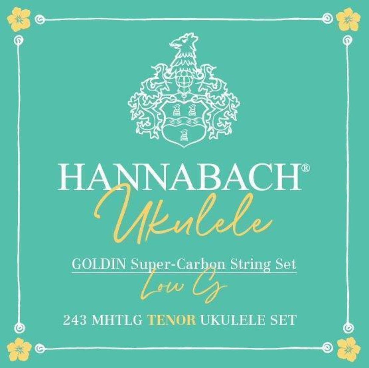 Hannabach Strings for ukulele Tenor Ukulele Goldin 243MHTLG low G - Set Low G (243MHTLG)