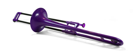 pBone Bb-tenorbasun i plast, lilla