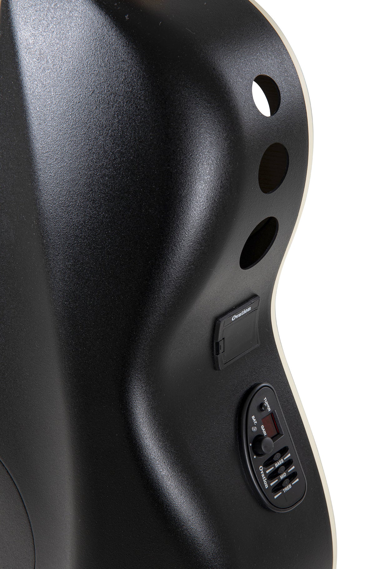 Ovation E-Acoustic Guitar Celebrity Elite Deluxe Deep Contour - Black Satin (CDX40-5-G)