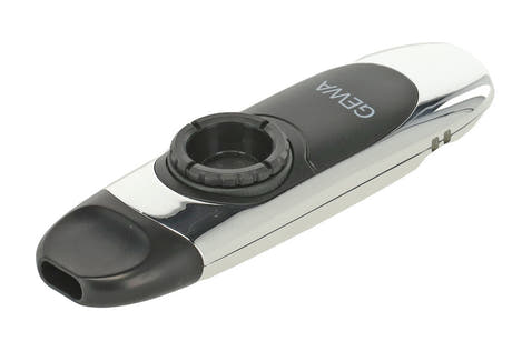 GEWA kazoo i ABS, sølv, med håndledsrem og ekstra membran