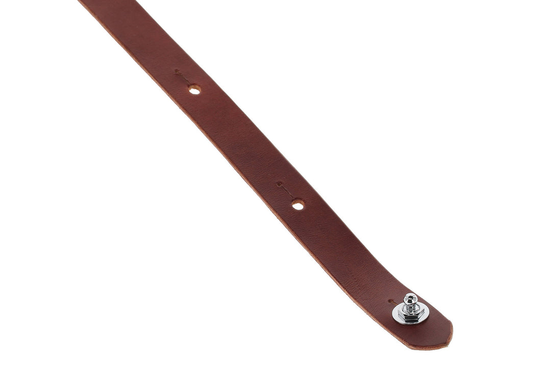 GEWA Guitar Straps Prestige 65 padded Security Locks - black croc/brown