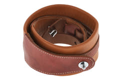 GEWA Guitar Straps Prestige 65 padded Security Locks - dry sand/brown