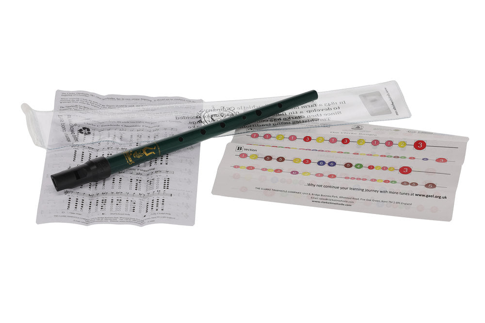 Clarke Sweetone tin whistle i D, grøn