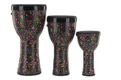 GEWA Liberty Series Nestable djembesæt 8", 10" og 12", Crazy Neon