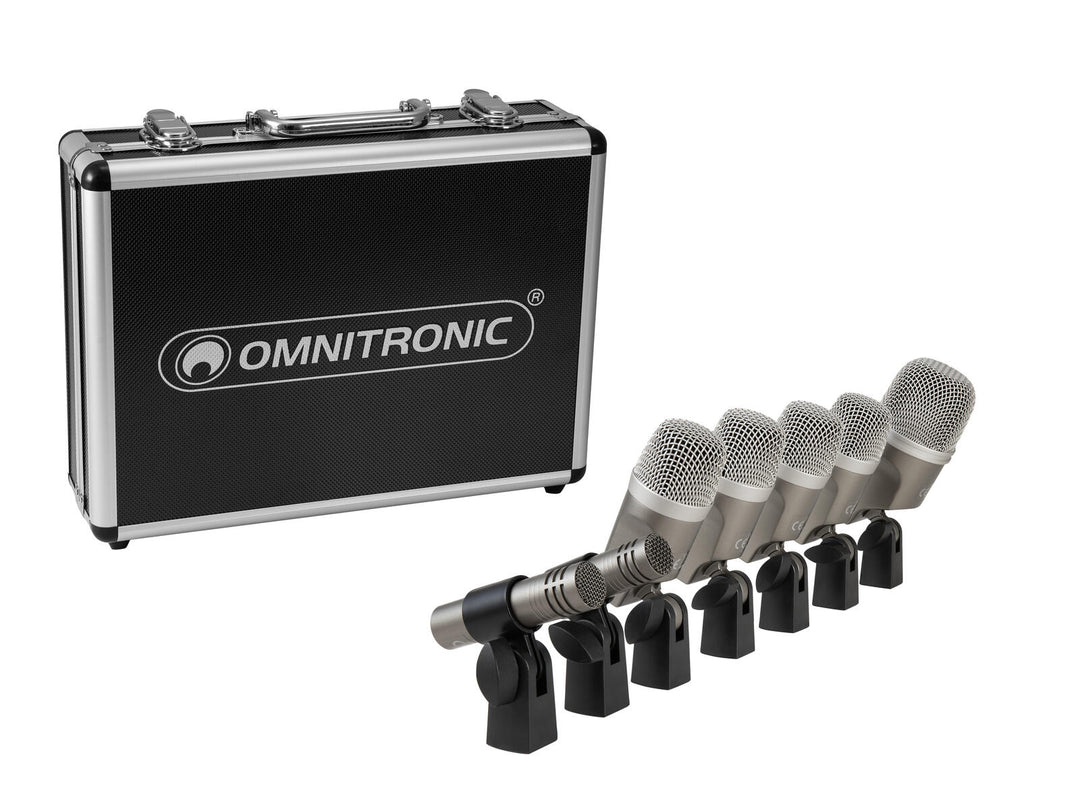 OMNITRONIC MIC 77-7LMH MK2 Drum Microphone Set