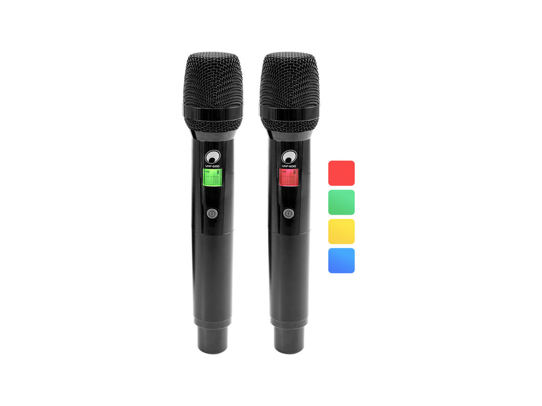 OMNITRONIC UHF-602 2-channel Wireless Mic System 520-554 MHz