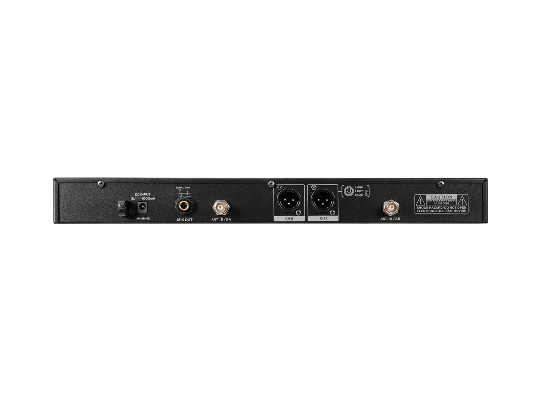 OMNITRONIC UHF-602 2-channel Wireless Mic System 520-554 MHz