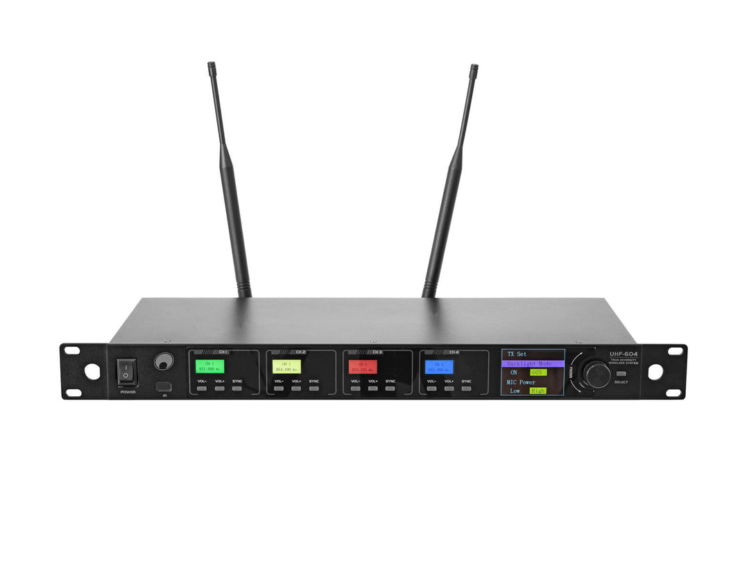 OMNITRONIC UHF-604 4-channel Wireless Mic System 520-554 MHz