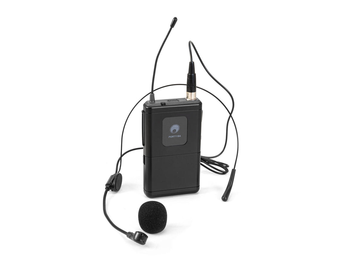 OMNITRONIC Set PORTY-8A Drahtlos-PA-System + Bodypack Transmitter incl. Headset + Soft Bag