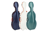 PURE GEWA Cello case Polycarbonate FUN - 4/4 (Blue / Black)