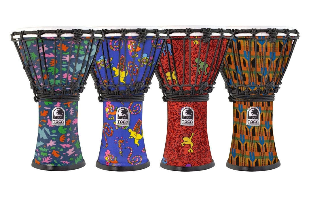Toca Djembe Freestyle Rope Tuned - Matte Grey Skies (SFDJ-10GS)