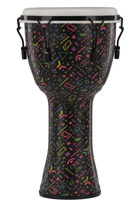 GEWA Liberty Series djembe 12", mekanisk stemning, motiv Crazy Neon