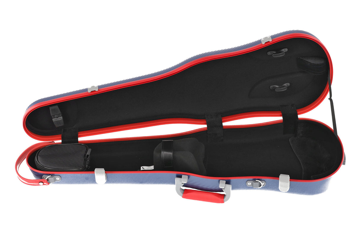 PURE GEWA Form shaped violin cases Polycarbonate FUN - 4/4 - 1/2 (Blue / Black)