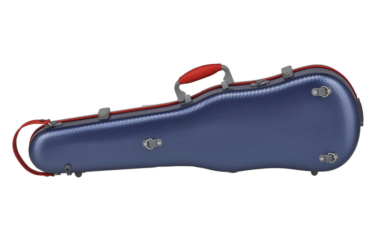 PURE GEWA Form shaped violin cases Polycarbonate FUN - 4/4 - 1/2 (Blue / Black)