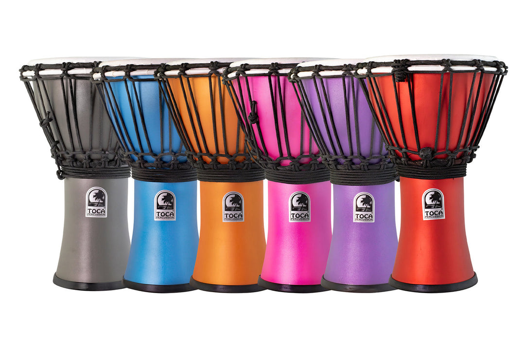Toca Djembe Freestyle Colorsound Matte - TFCDJ-7MTPK (Set - 6 items)