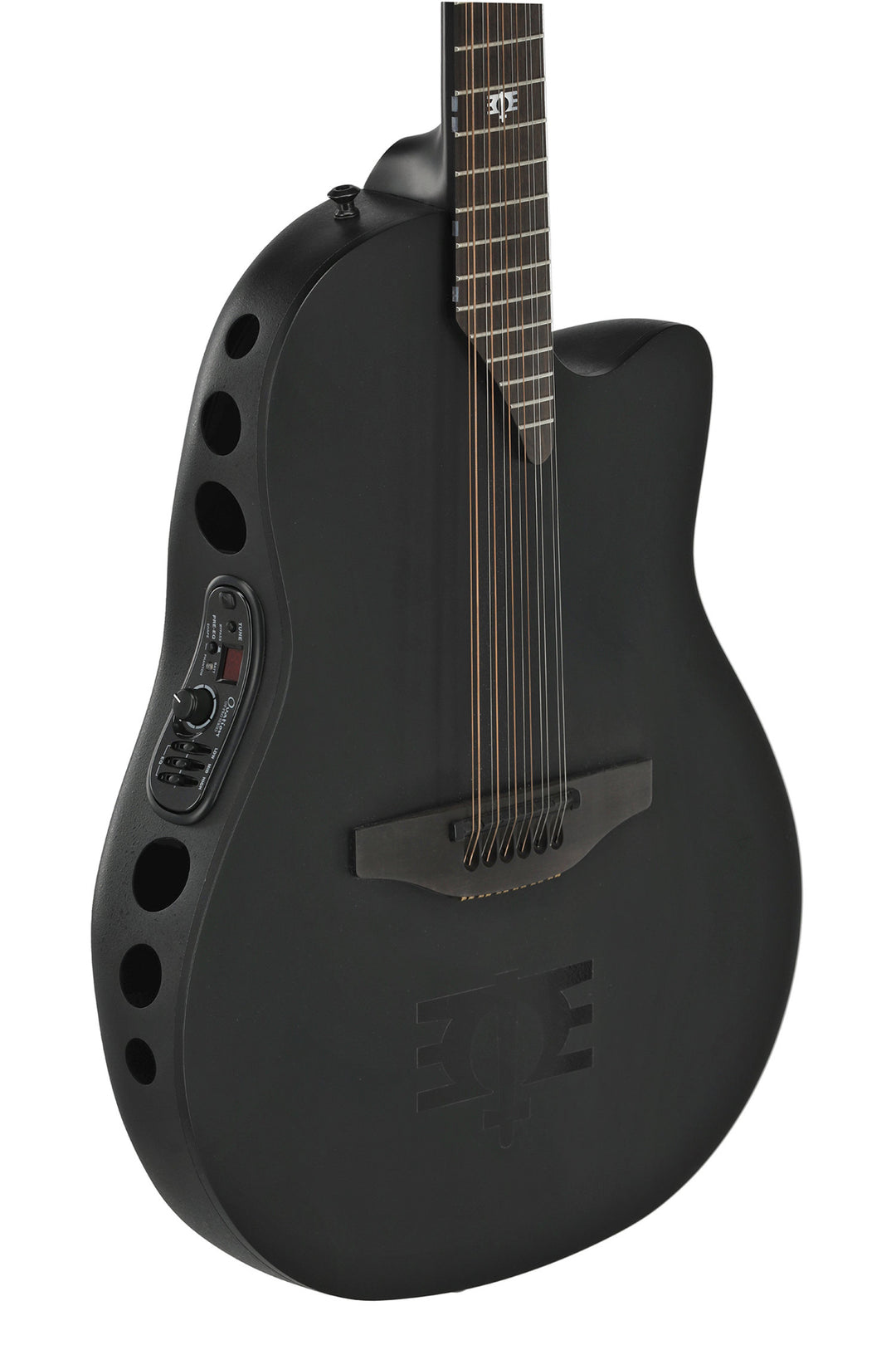 Adamas 1598-MEIII elakustisk guitar, Black Satin