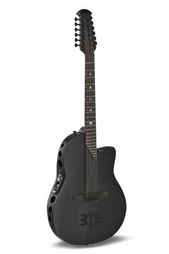 Adamas 1598-MEIII elakustisk guitar, Black Satin