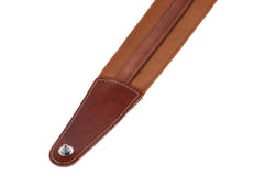 GEWA Guitar Straps Prestige 65 padded Security Locks - dry sand/brown