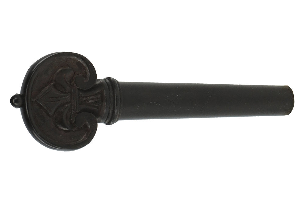 GEWA barokskruer i ebenholt, violin 4/4, håndskårne, sort knap og ring
