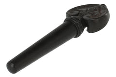 GEWA barokskruer i ebenholt, violin 4/4, håndskårne, sort knap og ring