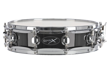 Basix Classic Wood lilletromme 14" x 3,5", poppel, sort