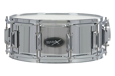Basix Classic Steel lilletromme 14" x 5,5", forkromet stål