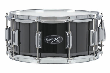Basix Classic Wood lilletromme 14" x 6,5", poppel, sort