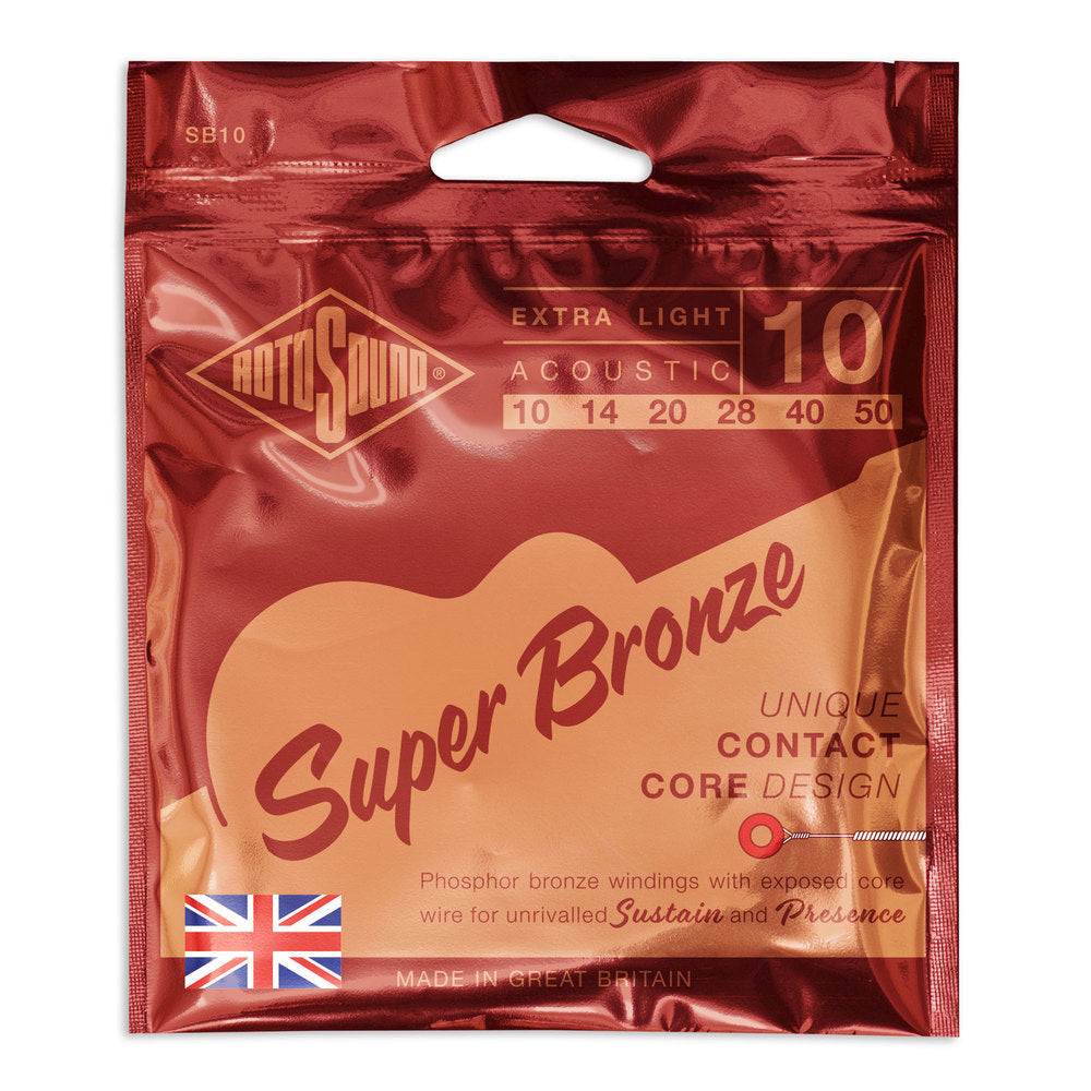Rotosound Super Bronze SB10 westernguitarstrenge 10-50