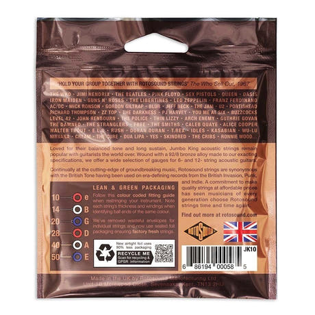 Rotosound Jumbo King JK10 westernguitarstrenge 10-50