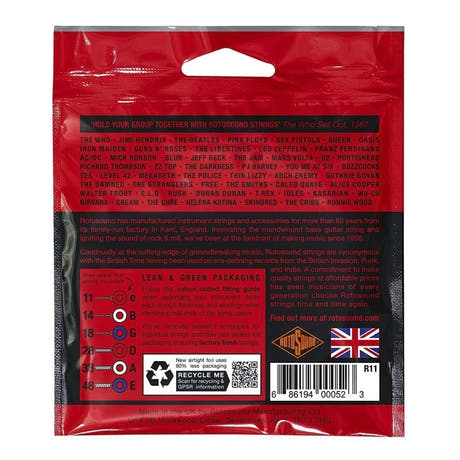 Rotosound Roto Reds R11 elguitarstrenge 11-48