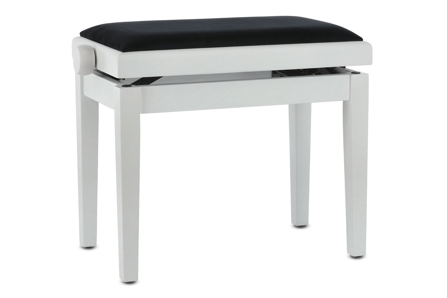 GEWA Piano bench Deluxe - White matt (Seat black)