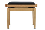 GEWA Piano bench Deluxe - Oak matt (Seat black)