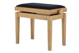 GEWA Piano bench Deluxe - Oak matt (Seat black)