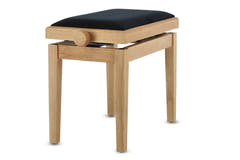 GEWA Piano bench Deluxe - Oak matt (Seat black)
