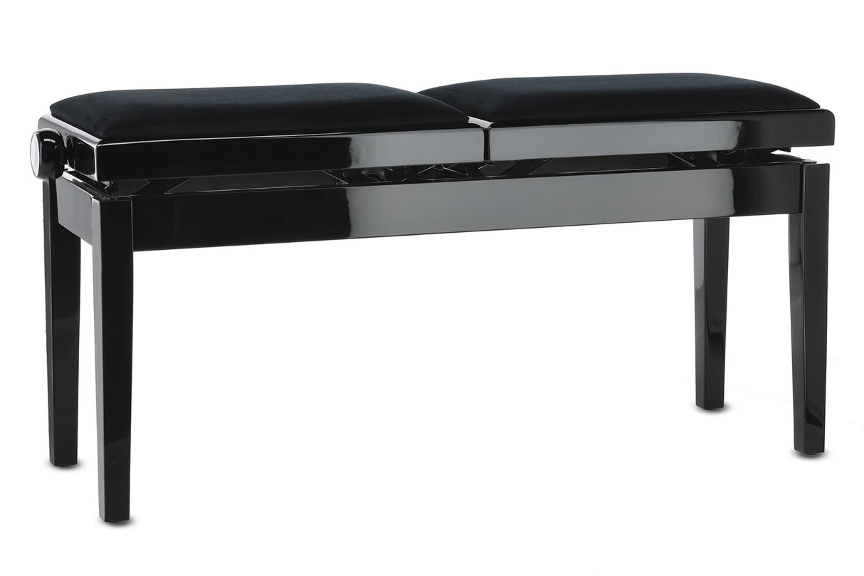 GEWA Piano bench Deluxe Double - Black highgloss