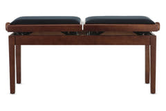 GEWA Piano bench Deluxe Double - Walnut matt