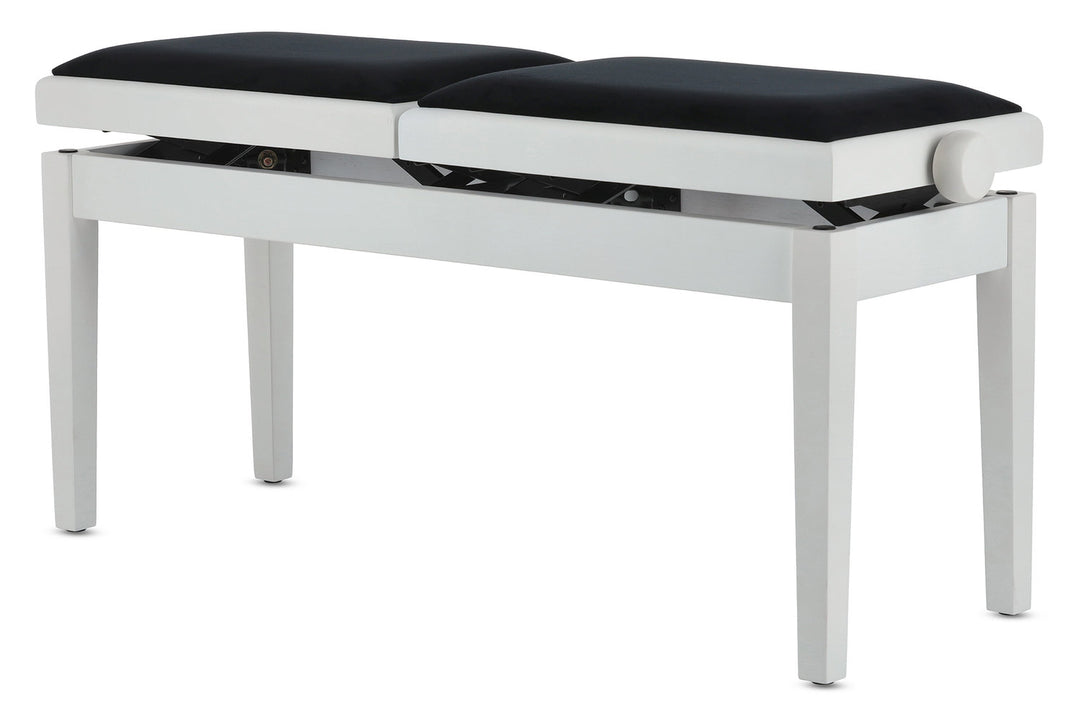 GEWA Piano bench Deluxe Double - White matt