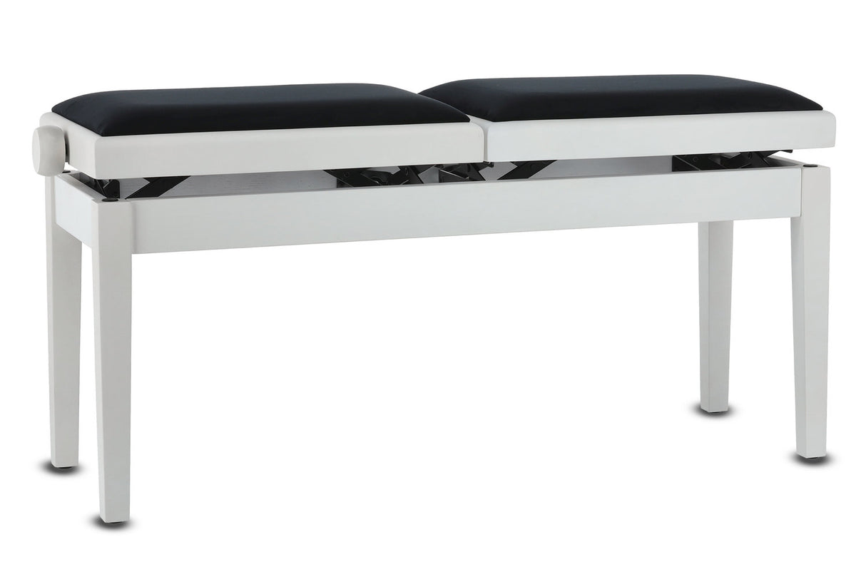 GEWA Piano bench Deluxe Double - White matt